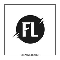 Initial Letter Logo FL Template Design