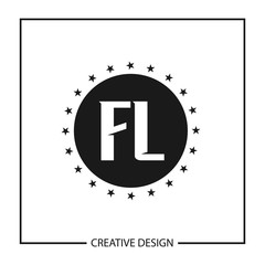 Initial Letter Logo FL Template Design