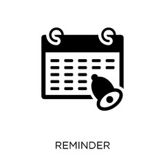 Reminder icon. Reminder symbol design from Time managemnet collection. Simple element vector illustration. Can be used in web and mobile.