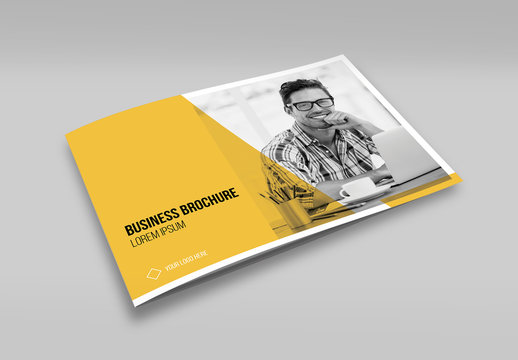 Brochure Layout with Yellow Accents