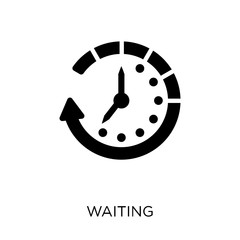 Waiting icon. Waiting symbol design from Time managemnet collection. Simple element vector illustration. Can be used in web and mobile.