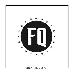 Initial Letter Logo FQ Template Design