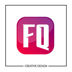 Initial Letter Logo FQ Template Design