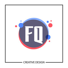 Initial Letter Logo FQ Template Design