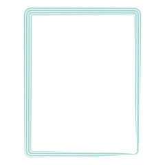 Abstract frame isolated on white background. Vector illustration.