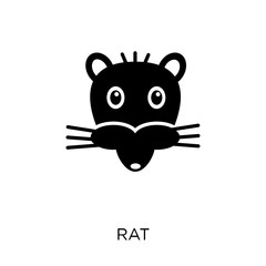 Rat icon. Rat symbol design from Animals collection.