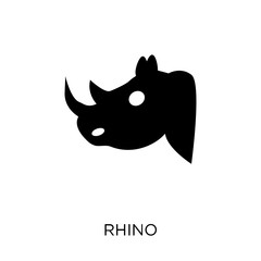 Rhino icon. Rhino symbol design from Animals collection.