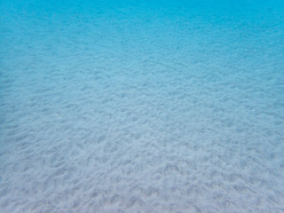 Sandy Ocean Floor Underwater with Patterns in Beige and Blue