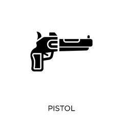 Pistol icon. Pistol symbol design from Army collection. Simple element vector illustration. Can be used in web and mobile.
