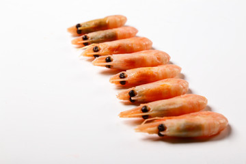 Shrimp isolated on white background
