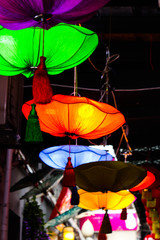 Lantern souvenir shop in Pingjiang Historic Quarters, Suzhou, China, Asia