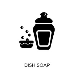 Dish soap icon. Dish soap symbol design from Cleaning collection.
