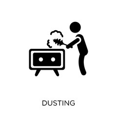 Dusting icon. Dusting symbol design from Cleaning collection.
