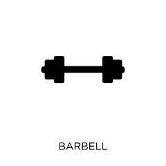 Barbell icon. Barbell symbol design from Gym and fitness collection.