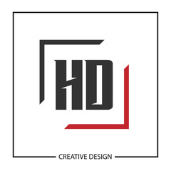 Initial HD Letter Logo Template Design