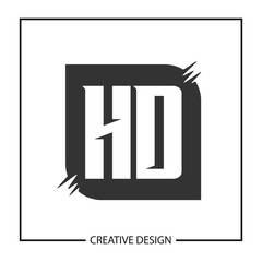 Initial HD Letter Logo Template Design