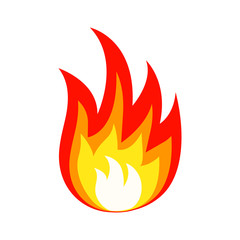 Fire icon. Vector illustration
