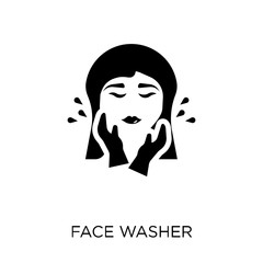 face washer icon. face washer symbol design from Hygiene collection.