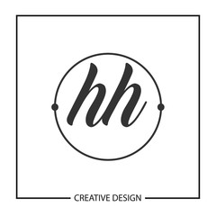 Initial HH Letter Logo Template Design