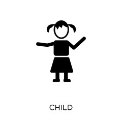 Child icon. Child symbol design from Insurance collection. Simple element vector illustration. Can be used in web and mobile.