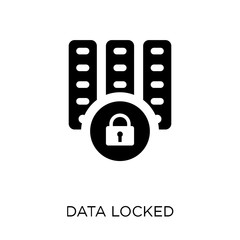 data locked  icon. data locked  symbol design from Networking collection.