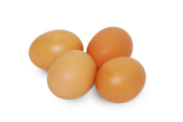 eggs isolated on white background