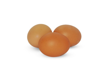 eggs isolated on white background