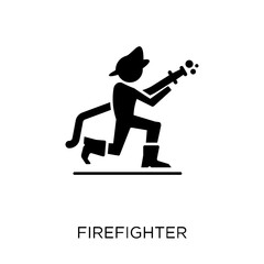 Firefighter icon. Firefighter symbol design from Professions collection. - 230003287