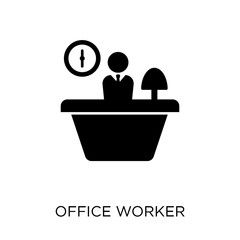 Office worker  icon. Office worker  symbol design from Professions collection.