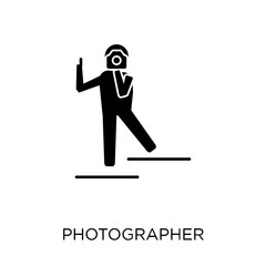 Photographer icon. Photographer symbol design from Professions collection.