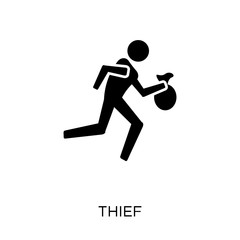 Thief icon. Thief symbol design from Professions collection.