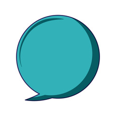 Speech bubble isolated