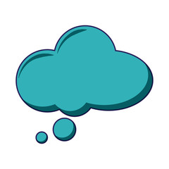 Speech bubble isolated