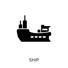 Ship icon. Ship symbol design from Transportation collection. Simple element vector illustration. Can be used in web and mobile.