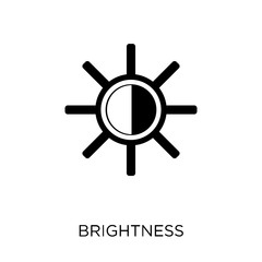 Obraz premium Brightness icon. Brightness symbol design from Web navigation collection.