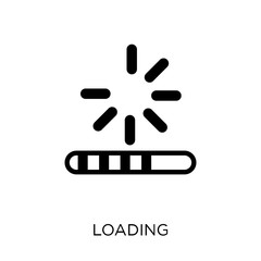 Loading icon. Loading symbol design from Web navigation collection.