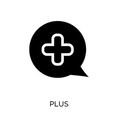 Plus icon. Plus symbol design from User interface collection.