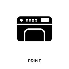 Print icon. Print symbol design from User interface collection.