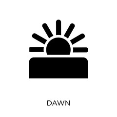 Dawn icon. Dawn symbol design from Weather collection.