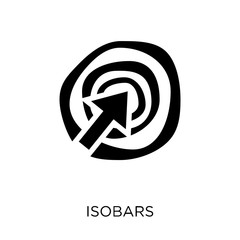 Isobars icon. Isobars symbol design from Weather collection. - obrazy, fototapety, plakaty