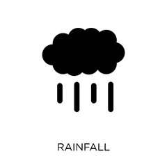 Rainfall icon. Rainfall symbol design from Weather collection.