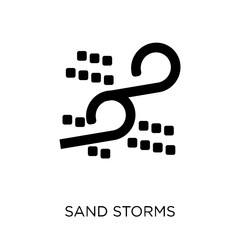 Sand storms icon. Sand storms symbol design from Weather collection.