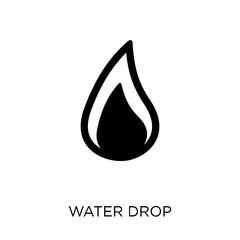 Water drop icon. Water drop symbol design from Weather collection.