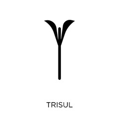 Trisul icon. Trisul symbol design from India collection.