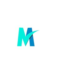 m logo
letter
blue
abstract