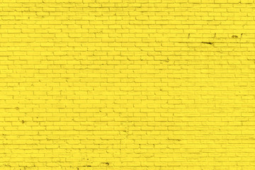 Yellow brick wall