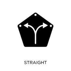 Straight icon. Straight symbol design from Maps and locations collection.