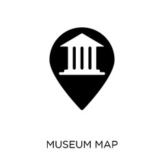 museum Map icon. museum Map symbol design from Museum collection. - 230007610