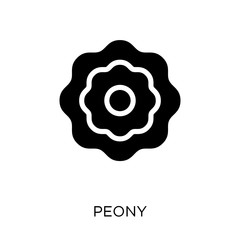 Peony icon. Peony symbol design from Nature collection.