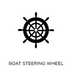Boat Steering Wheel icon. Boat Steering Wheel symbol design from Nautical collection.